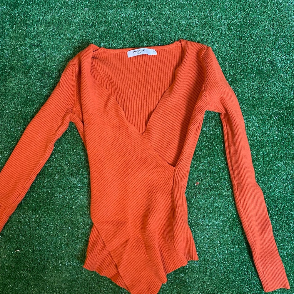Sweewe Paris Orange Long Sleeve Shirt